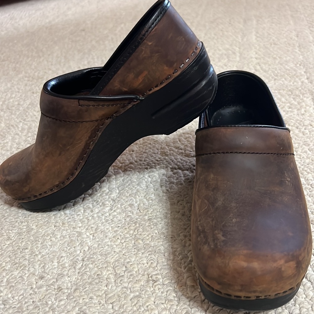 Dansko brown leather size 37
